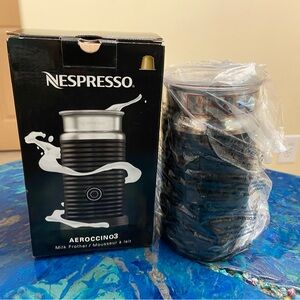 brand new Nespresso Aeroccino 3 Electric Milk Frother!
